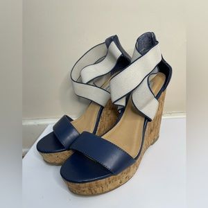 Steve Madden Blue Wedges